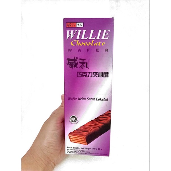 Langit_Rembulan Willie Wafer Salut Coklat Isi 10Pc/Kotak