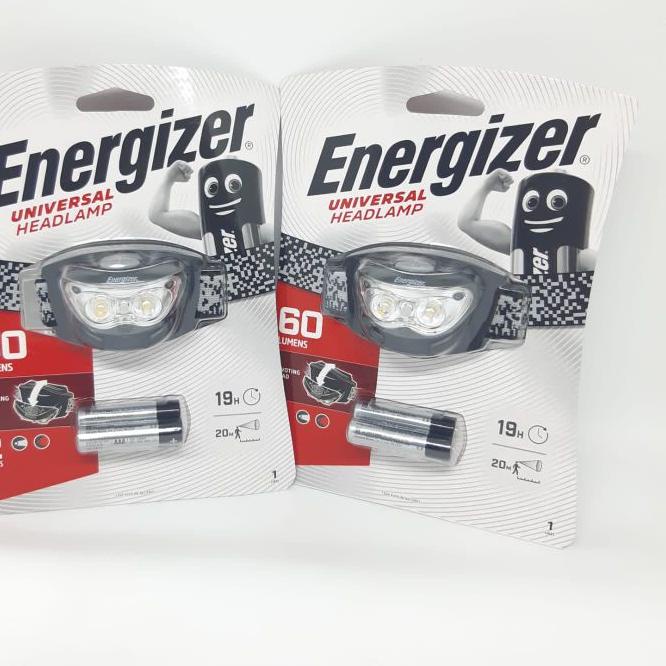 ▲ Headlamp headlight Senter kepala ENERGIZER 60 lumen 3 LED ✻