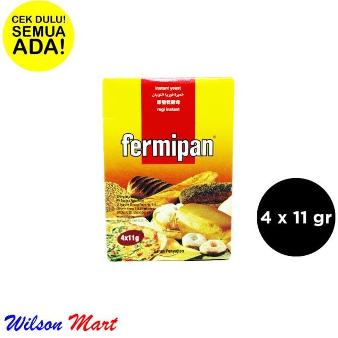 

FERMIPAN RAGI INSTANT YEAST ISI 4 X 11 GRAM