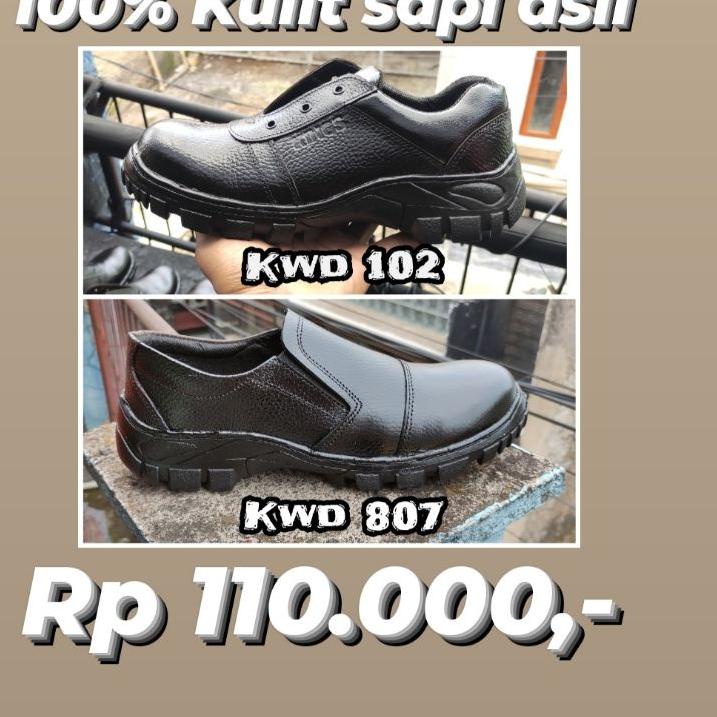 ➦ Sepatu safety KINGS kulit asli sapi ➽