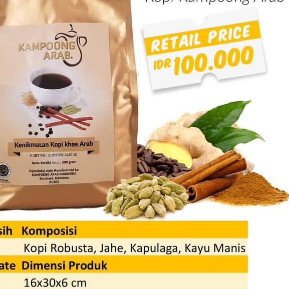 

➳ Kopi Kampoeng Arab Kemasan 500gr (Tanpa Gula) Kopinya Kopi Robusta ✭