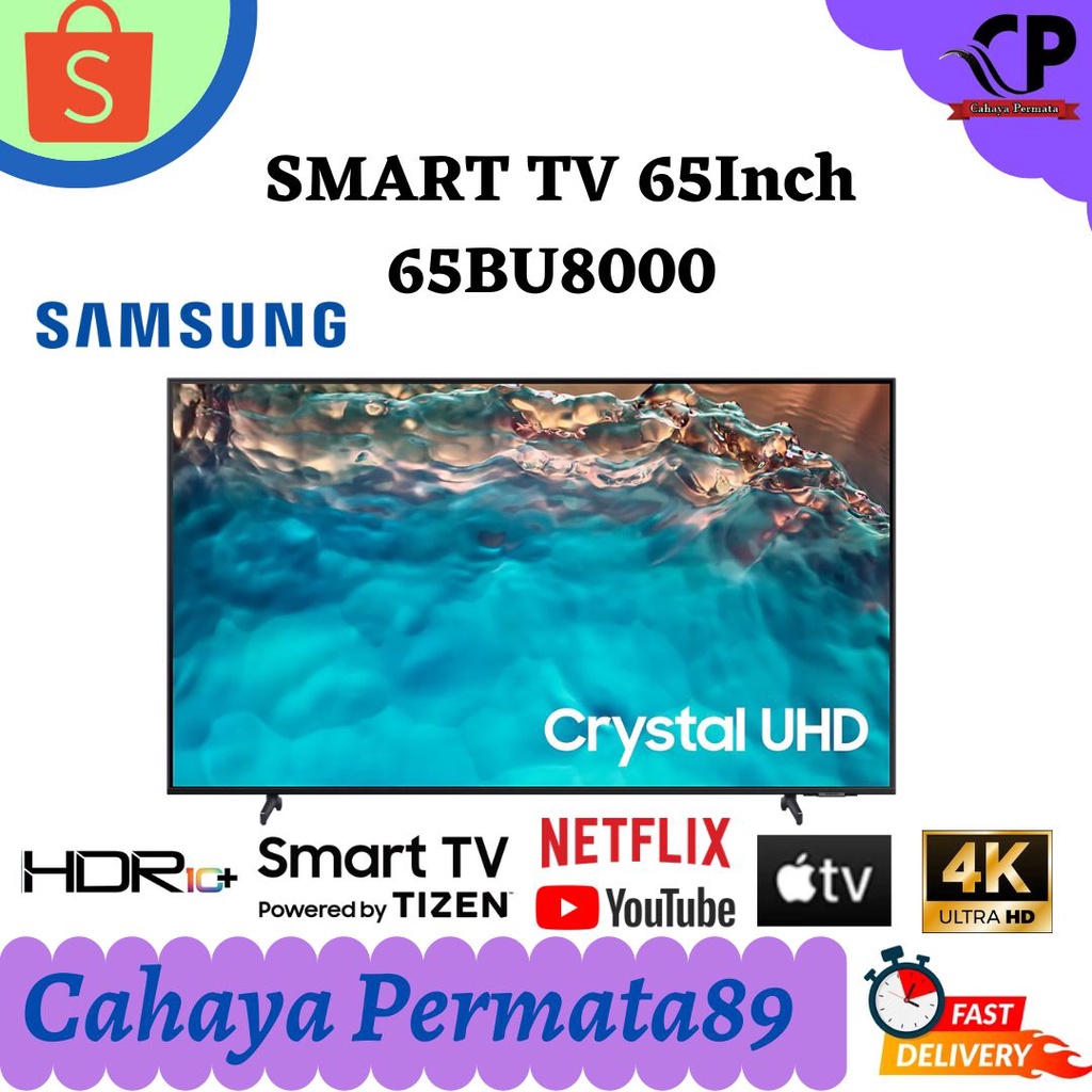 SAMSUNG 65BU8000 Smart TV 65 Inch Crystal UHD 4K BU8000 UA65BU8000KXXD