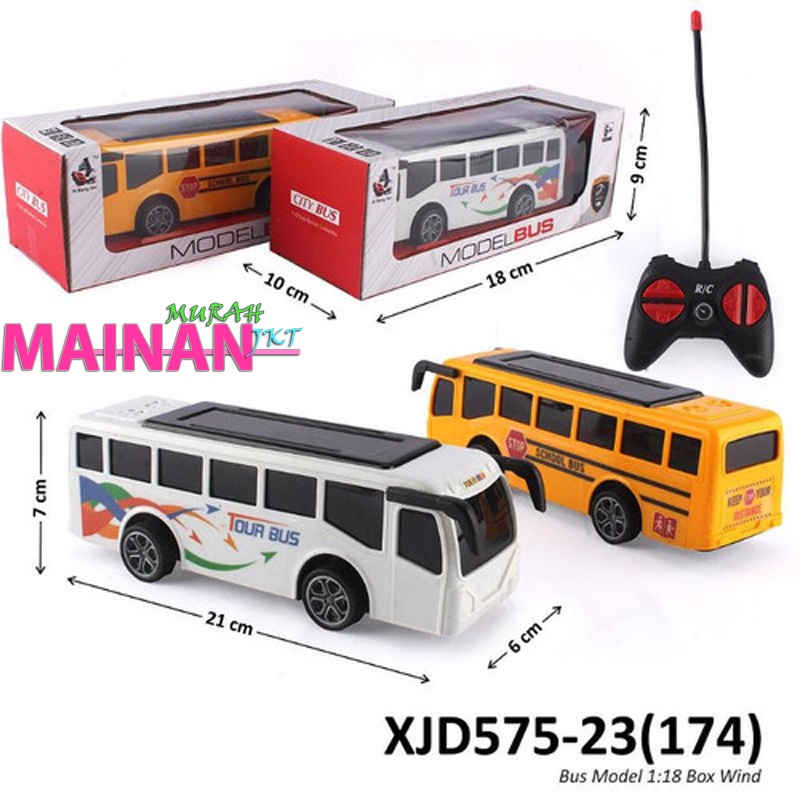 MAINANKEI MAINAN ANAK MURAH BUS REMOTE CONTROL SCHOOL BUS NOXJD575-23 MAINAN ANAK RC BUS SEKOLAH BUS CITY