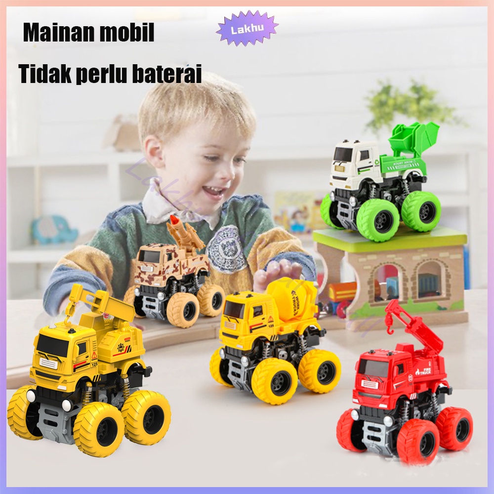 JCHO Mainan Mobil Anak Monster Zap /monster mobil mainan tidak perlu baterai