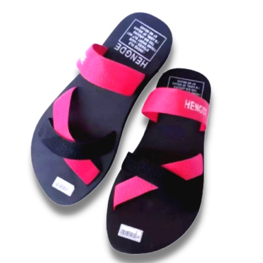 Sandal Wanita Dewasa Motif Hengde Tali Kombinasi Selop Silang