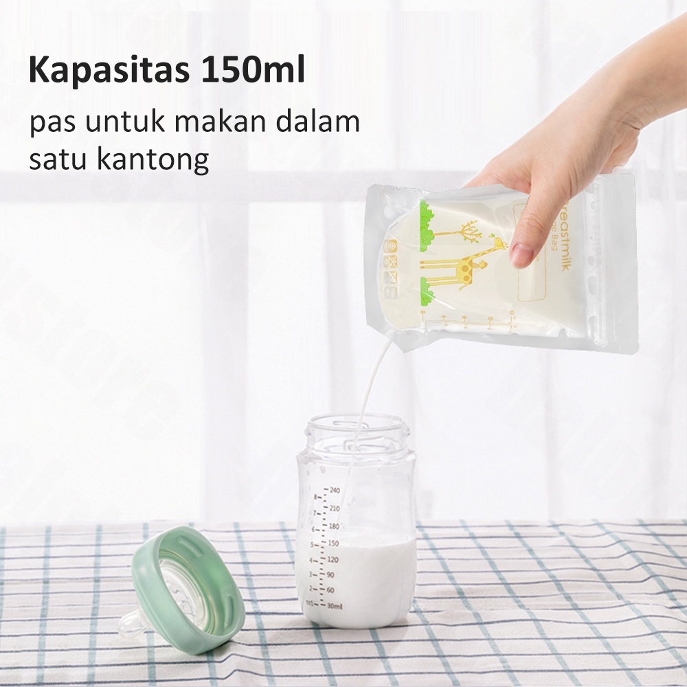 Halo Baby 30pcs/Pack Kantong ASI 150ml / Kantung ASI / Breast Milk Bags Double Lock