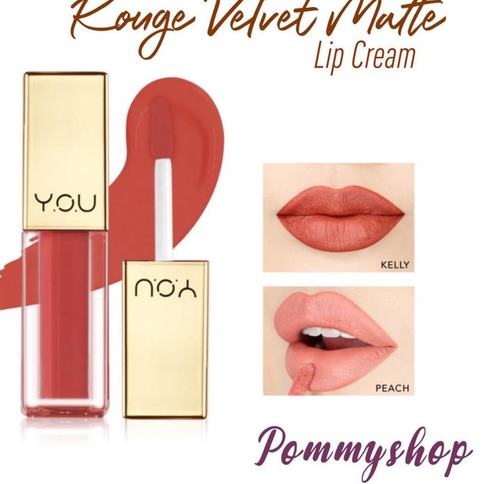 ➧ Kosmetik You The Gold One Rouge Velvet Matte Lip Cream (Quick Dry | Lipcream lipstick lipstik ◄