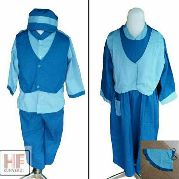 [ART. 216128] Baju Muslim Anak/Seragam Muslim Anak TK / PAUD Model Rompi