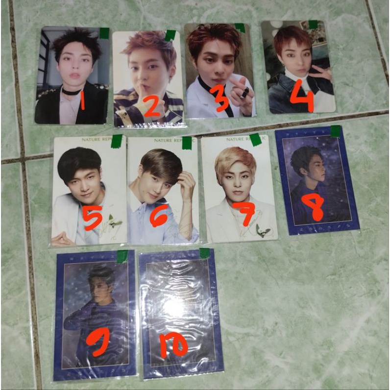 EXO Xiumin Photocard Album season greeting nature republic