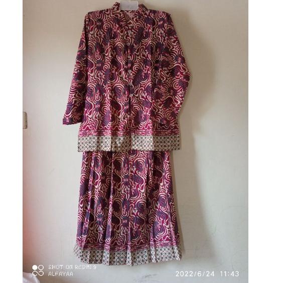 Setelan batik / baju nenek (KODE 2556)