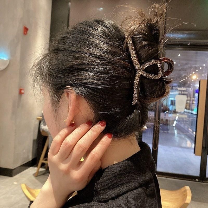 New Jepit Rambut Korea Jedai Wanita Elegan Mewah Premium Full Zirkon Motif Baru Import