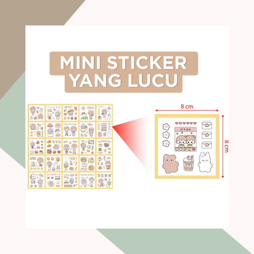 

Stiker Lucu Kartun Korea | Sticker Motif Anti Air 100 Lembar | Mainan anak anak | Stiker karakter | Miyabiyakids