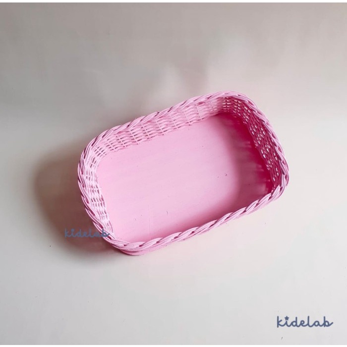 

Keranjang Hampers Rotan Packaging Kado - Birthday - Lebaran - Natal - PINK A