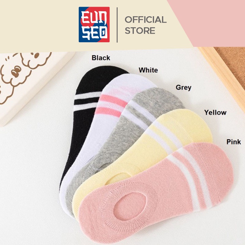 Kaos Kaki Wanita Hidden Sock 2 Line Invisible Fashion Korea KaosKaki Women Sock EUNSEO