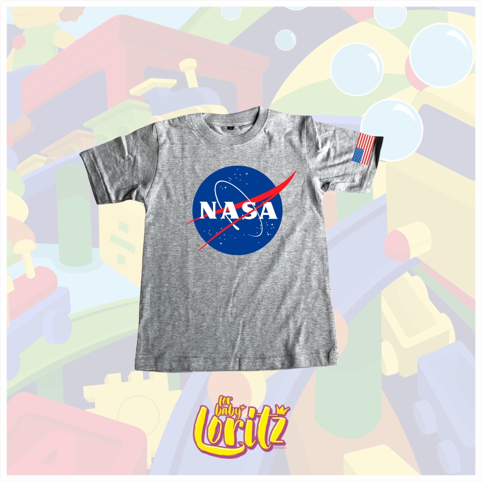 PAKAIAN ANAK LAKI LAKI ATASAN KAOS MOTIF NASA WARNA MYSTI