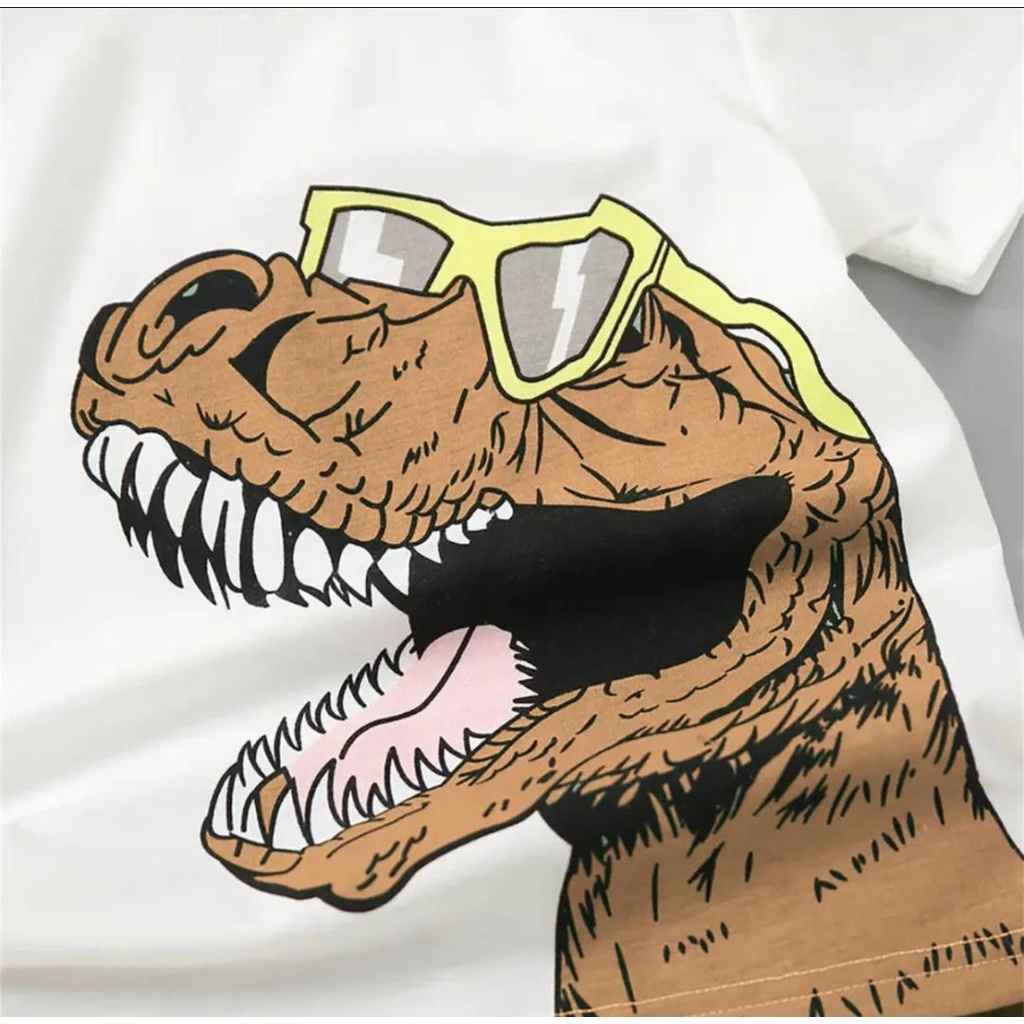 PROMOO SETELAN ANAK/SETELAN MOTIF TREX MODEL TERBARU/PAKAIAN ANAK LAKI-LAKI TERPOPULER 1-5 TAHUN