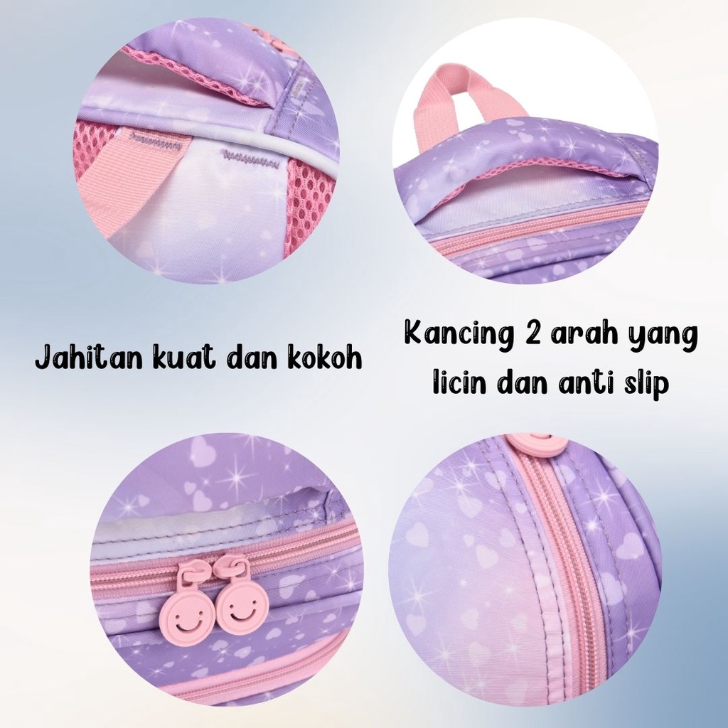 [MONA] Tas Ransel Anak Sekolah Warna Cakep Karakter Lucu dan Imut Kualitas Import Premium -M0219