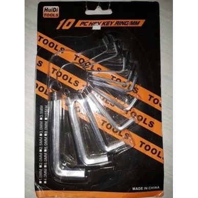 KUNCI L SET TOOLS 1 SET ISI 10