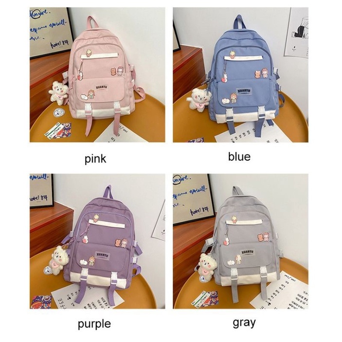 Tas Ransel Wanita Import Backpack Korean Perempuan TANPA GANTUNGAN BONEKE Tas Travelling