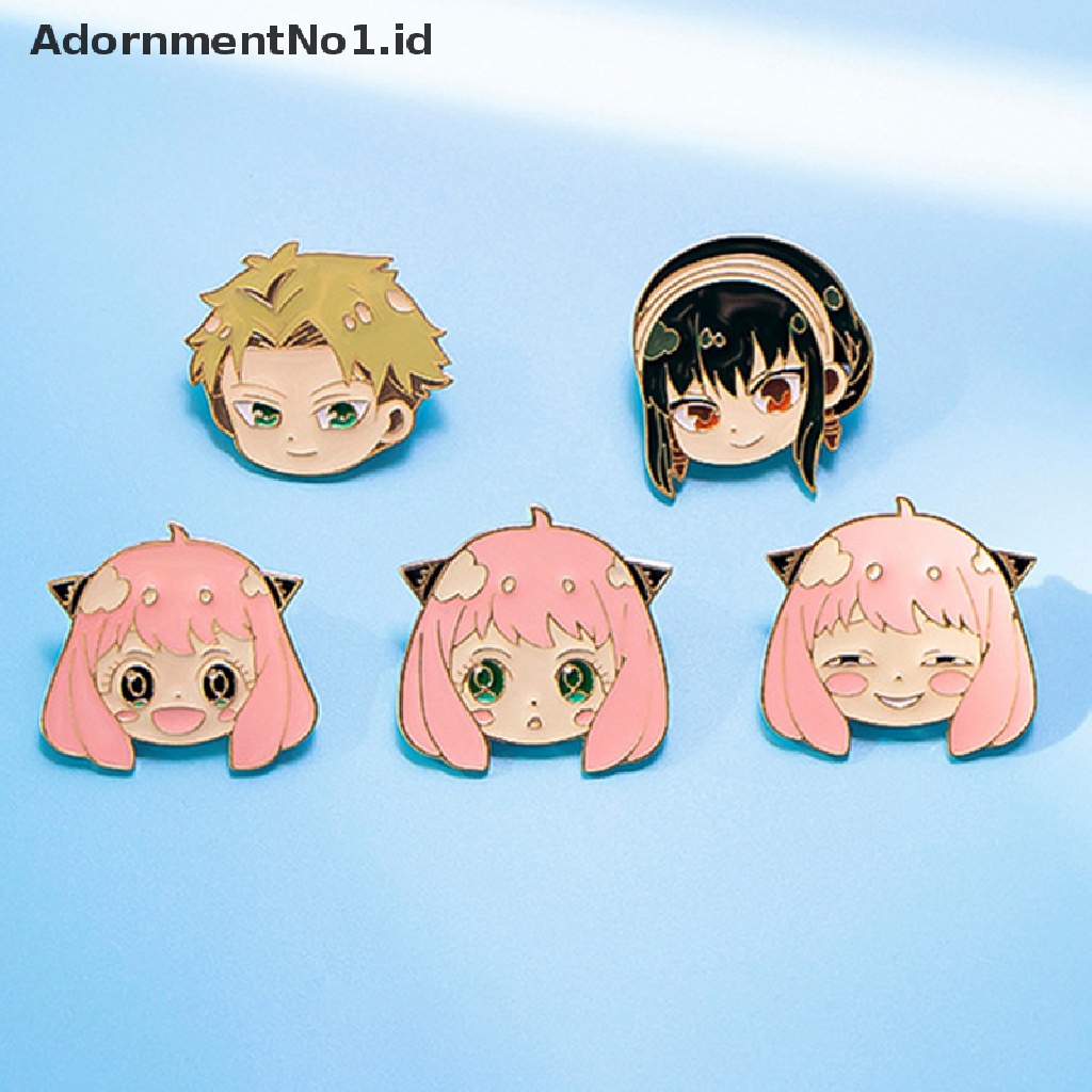 [AdornmentNo1] Terbaru Logam Enamel Pin Bros Senja Yor Forger Anya Forger Lucu Kepala Lapel Pin Lencana Aksesoris Perhiasan Anime [ID]