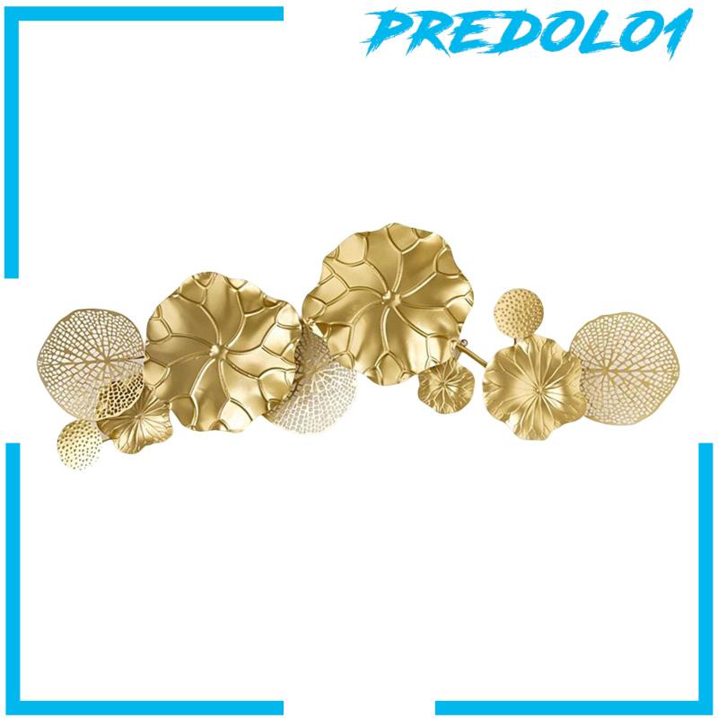 [Predolo1] Leaf Metal Wall Decor Pajangan Artwork Lotus Leaves Statue Untuk Kamar Mandi Kamar Tidur