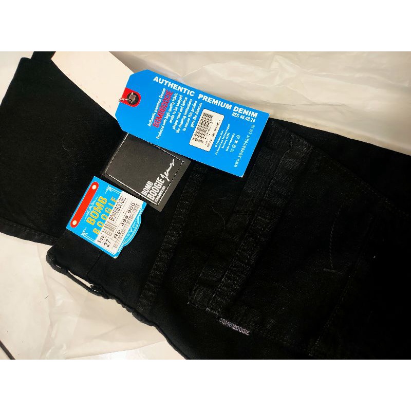 celana jeans pria premium hitam