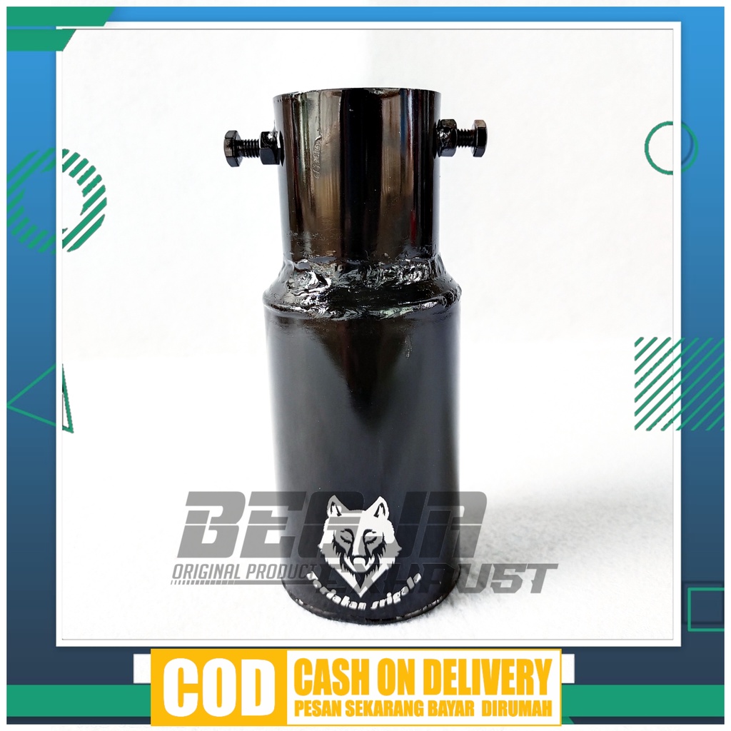 Slazybloom Knalpot Srigala Sistem Baut Black Bensin/Solar/Truk