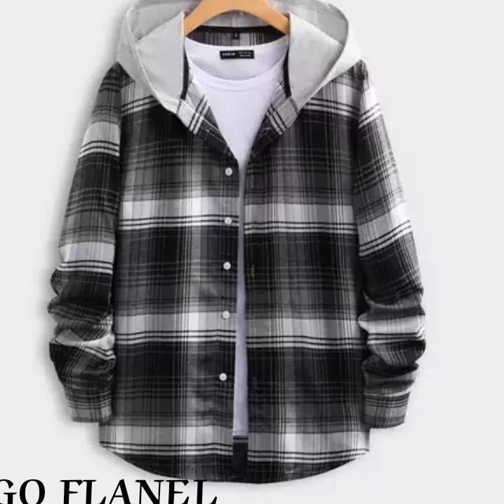 ☼ KEMEJA FLANEL HOODIE PANJANG - KEMEJA HOODIE PREMIUM PANJANG PRIA - HOODIE KEMEJA BERTUDUNG FLANEL