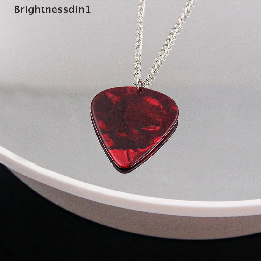 [Brightnessdin1] Tv Shows Stranger Things Heart Necklace Hellfire Club Eddie Munson Gitar Pick Liontin Kalung Untuk Teman Jahat Perhiasan Hadiah Butik