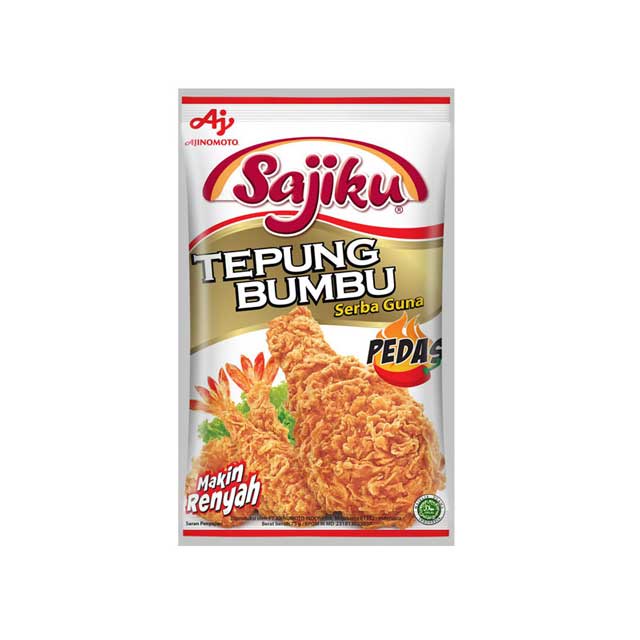 

SAJIKU TEPUNG BUMBU PEDAS 75 GR