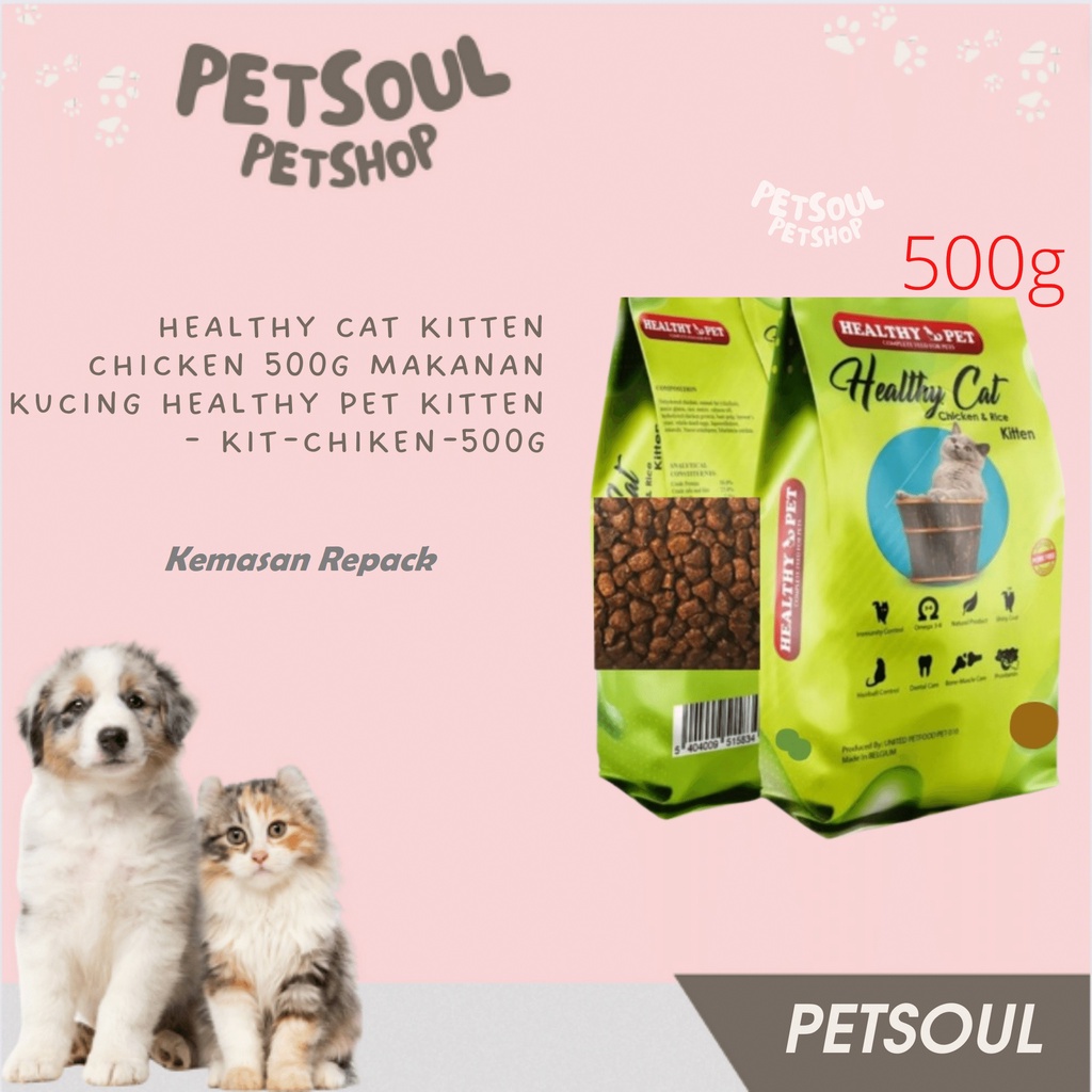 Healthy Cat Kitten Chicken 500g Makanan Kucing Healthy Pet Kitten