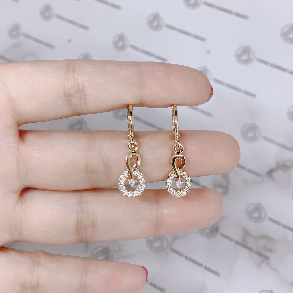 Anting Xuping Gold Perhiasan Fashion Wanita Model Dua Mutiara *30