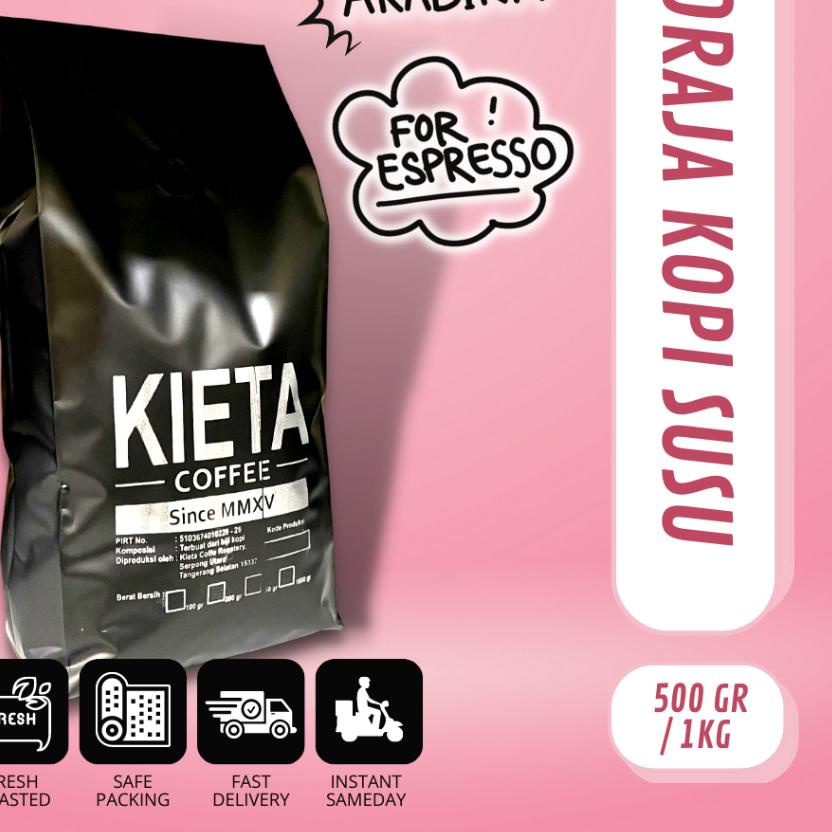 

✵ Biji Kopi Arabika Toraja Sapan untuk Kopi Susu / Espresso Blend 1kg ✴