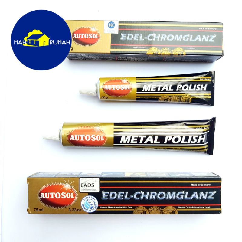 Autosol Metal Polish (100% Asli Original German) - 50gram 50gr 50 gr