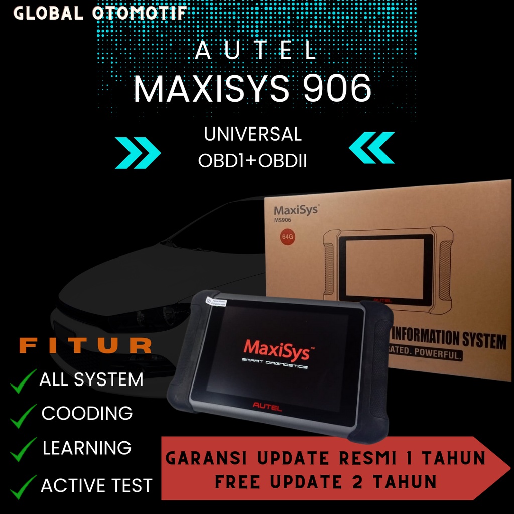 Scanner Mobil Universal AUTEL MaxiSYS MS906PRO Coding - OBDII - Scaner Mobil Diagnostik Scan Tool Un