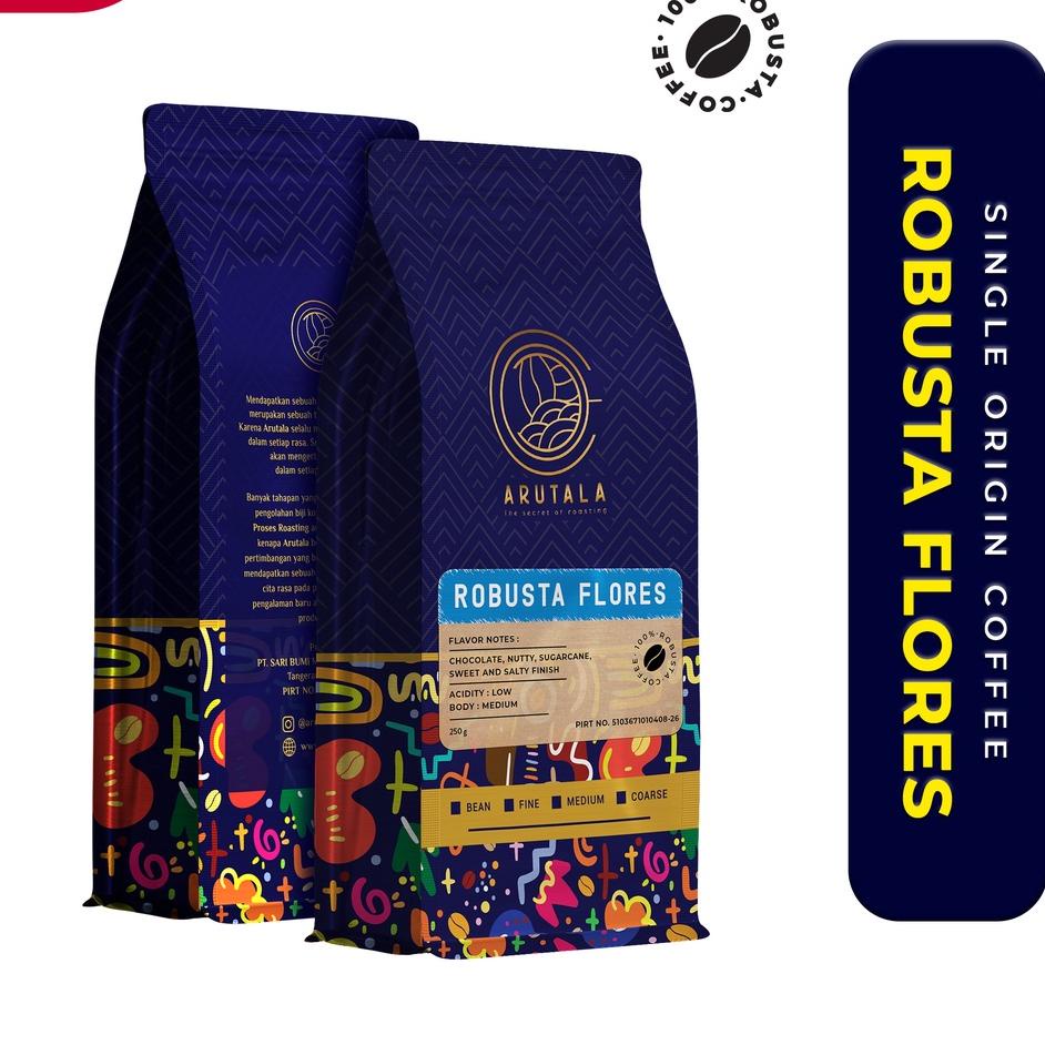 

【F⚡ASH SALE✅】 ARUTALA Kopi Flores Robusta Coffee 250 gram