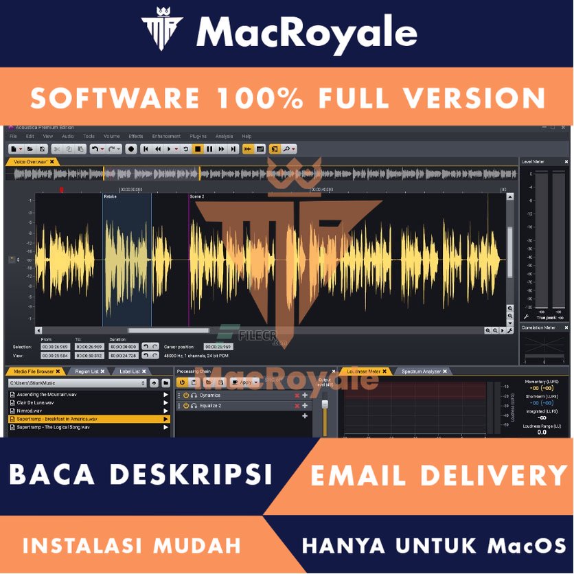 [MacOS] Acon Digital Acoustica Premium Full Version Lifetime Full Garansi
