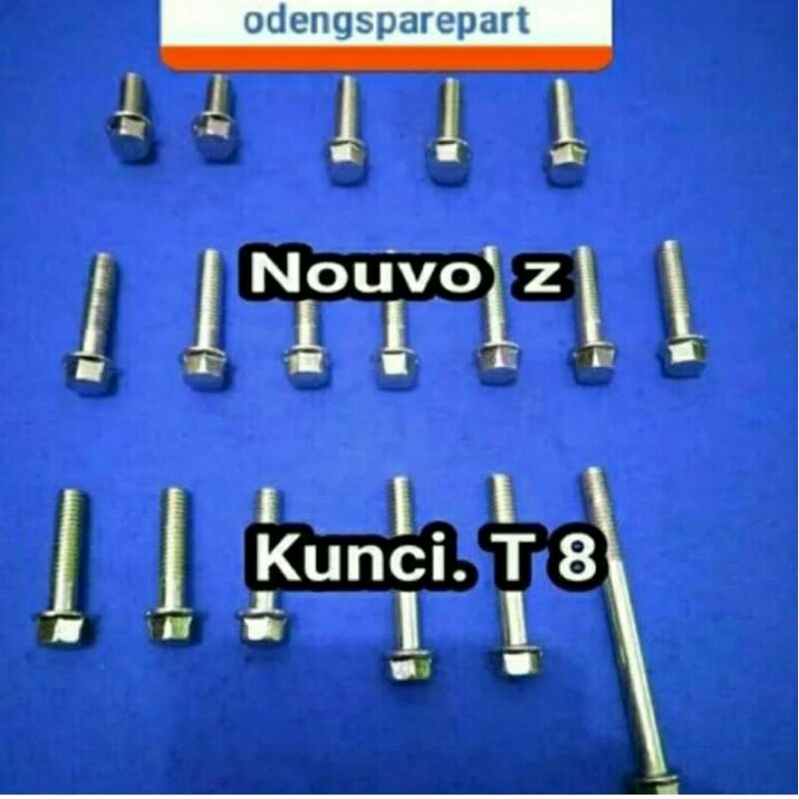 Baut set blok cvt motor matic yamaha nouvo z