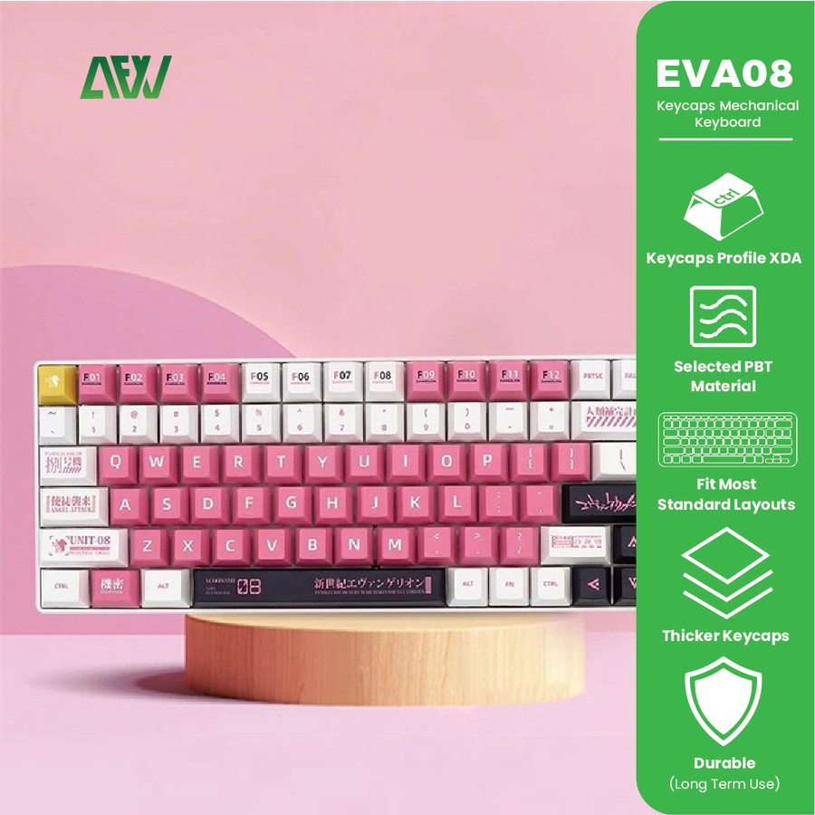 EVA08 Keycaps Mechanical Gaming Keyboard XDA Profile EVANGELION