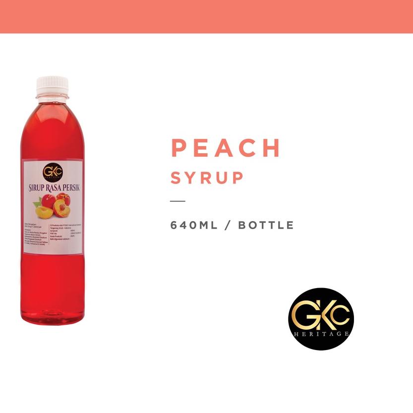 

♫ Sirup Peach / Persik Syrup Minuman GKC Heritage 640 ml (Import Quality) ➭