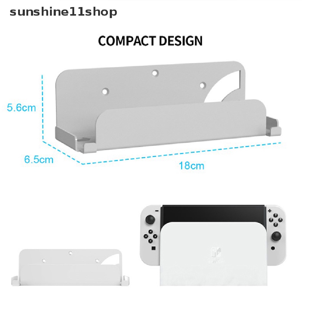 Sho Holder Gantung Dinding Untuk Nintendo Switch/Nintendo Switch OLED Host Wall Mount Storage Support Untuk NS OLED Game Console N