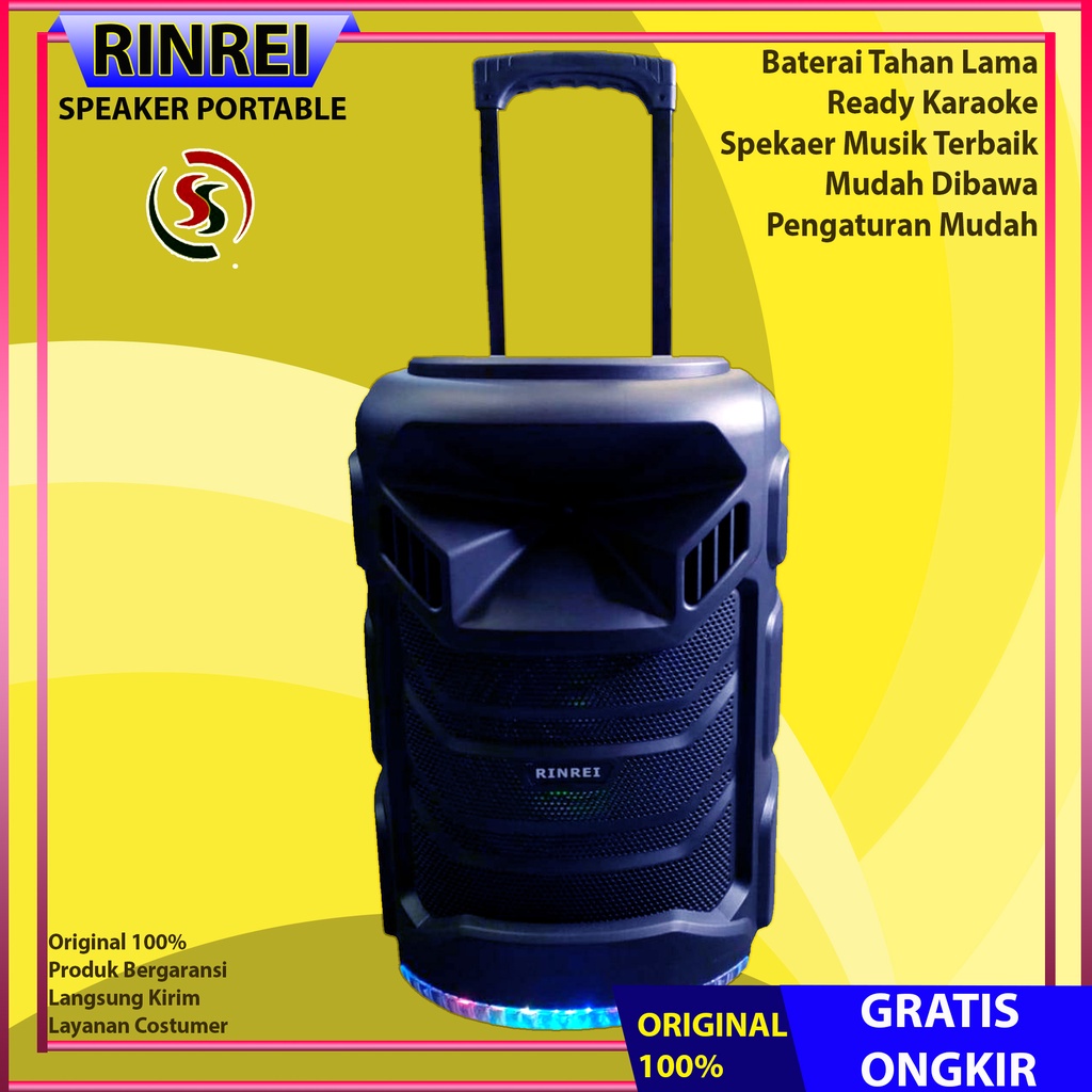 Speaker Bluetooth Meeting 12 IN Rinrei 8899Z Garansi 1 Tahun