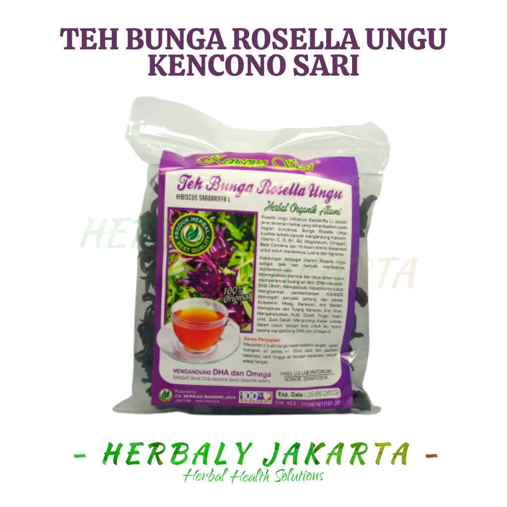 

Teh Bunga Rosella Ungu Teh Seduh Herbal