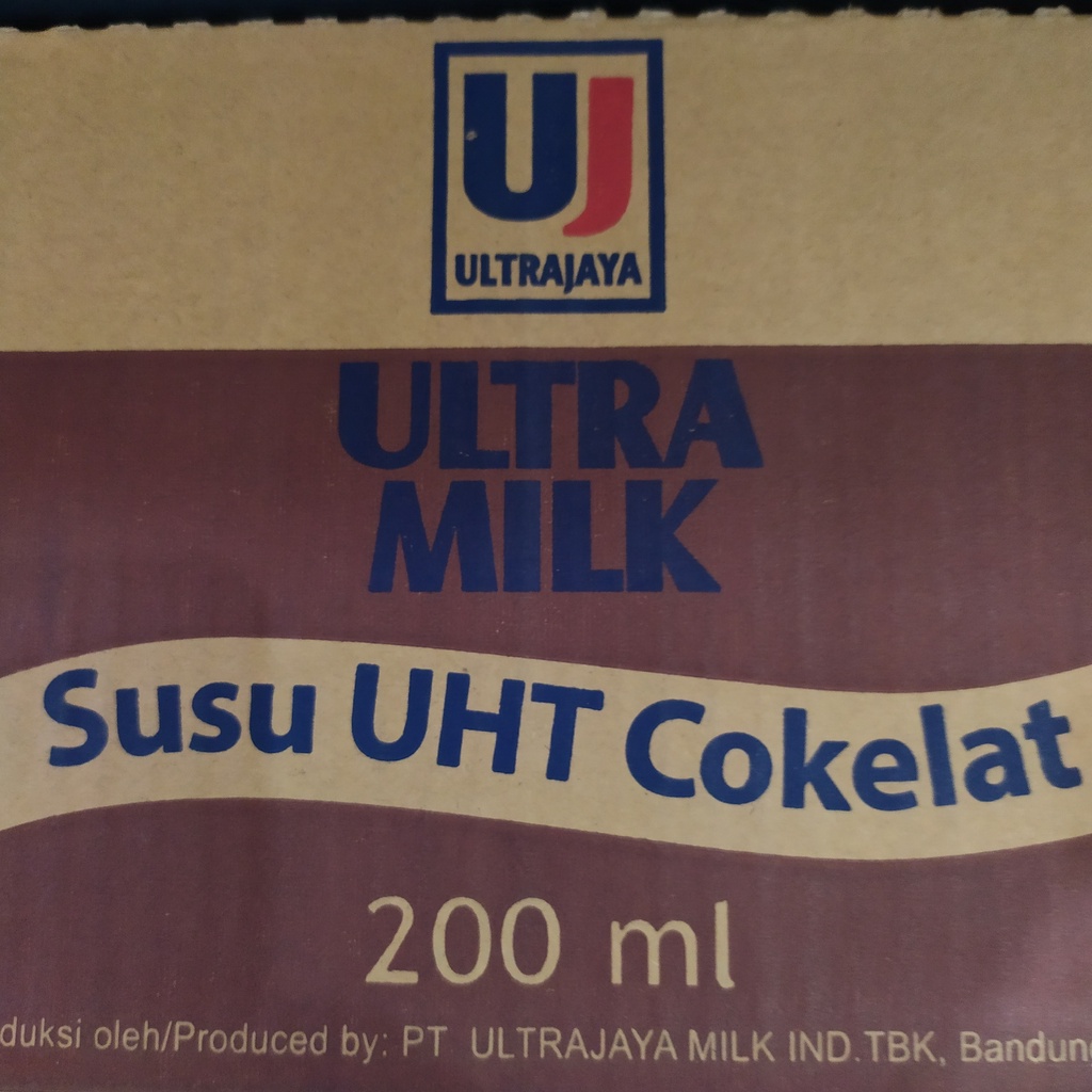 

KRES - Ultra Jaya Ultra Milk Susu UHT COKELAT Chocolate 200ml Karton / Dus