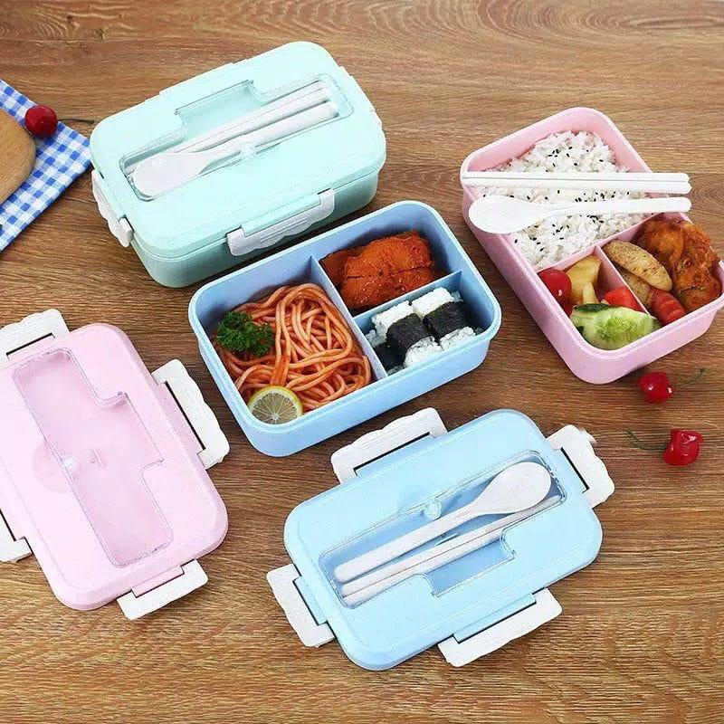 Lunch Box Anti Tumpah / Kotak Makan / Kotak Bekal Makanan / Tempat Bekal Makanan