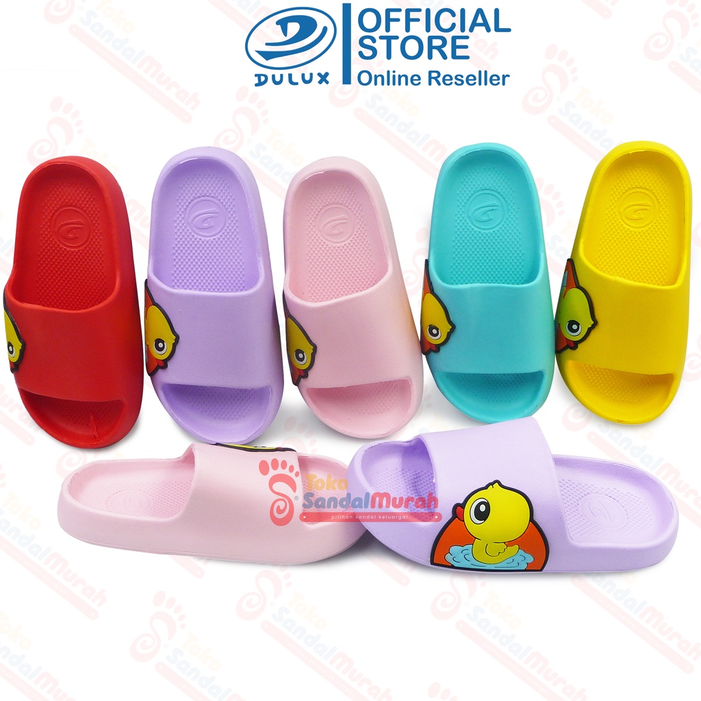 Toko Sendal Murah - Sandal Anak Motif Bebek Uk 24-29/ Sandal Slop Anak Perempuan/ Sandal Anak Perempuan Lucu / Sandal Anak Bermain / Sandal Anak Perempuan Nyaman / Sandal Anak Tali Belakang /  [Toko Sendal Murah Kids M 386 D DC]