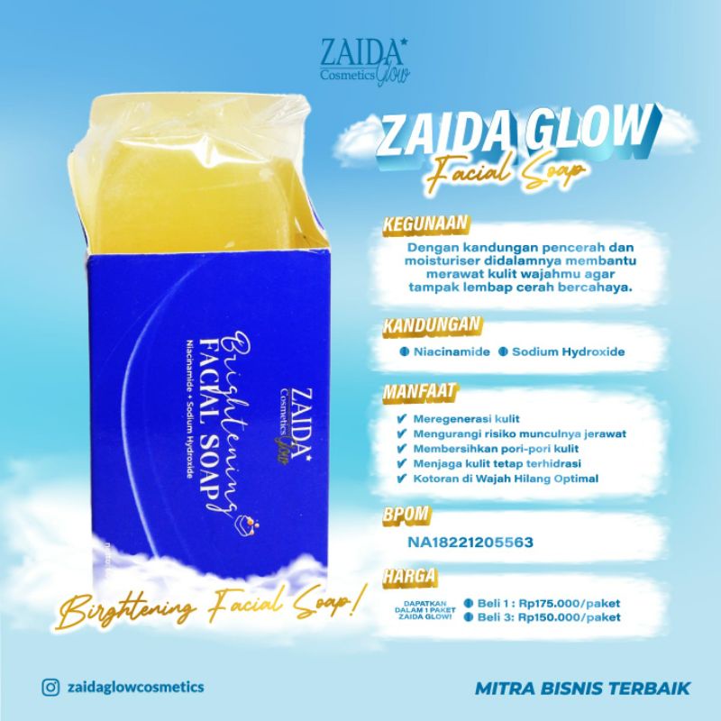 Sabun ZaidaGlow Brightening Facial Soap