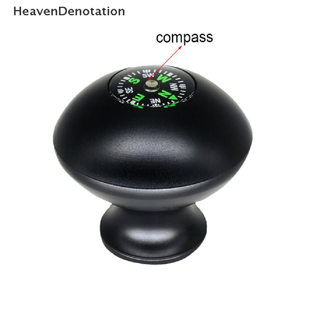 [HeavenDenotation] Kompas Portabel Tongkat Kepala Berjalan Mendaki Monopod Knob Trekking Stick Tongkat Tongkat Outdoor Fotografi Pegangan Praktis Grip Kepala Logam HDV