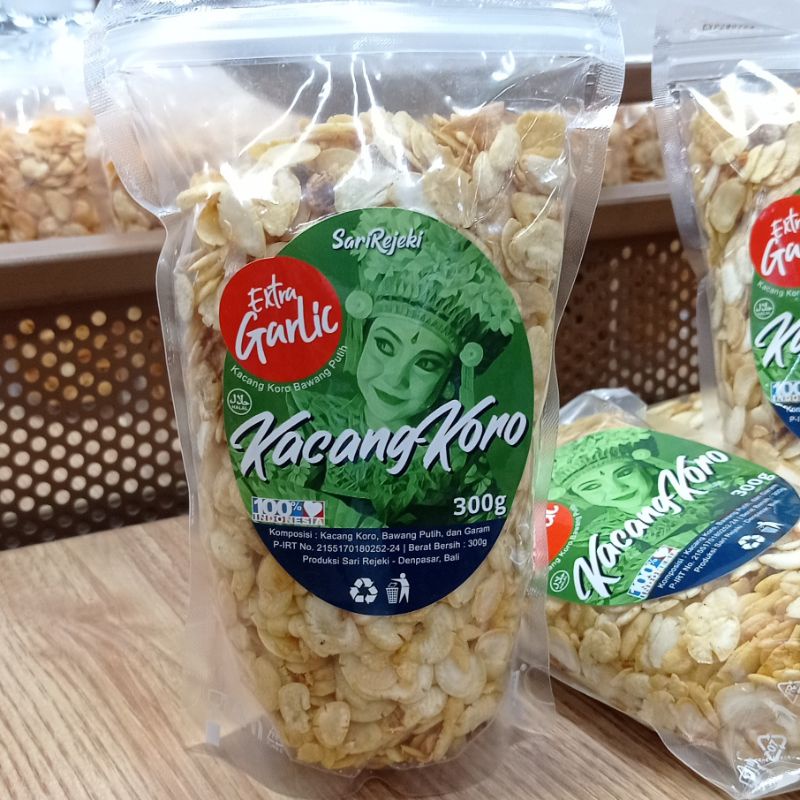 

Kacang Koro Sari Rejeki Extra Garlic 300g