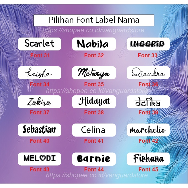 CUSTOM LABEL NAMA SERAGAM ANAK SEKOLAH KAOS ANAK STIKER SABLON SETRIKA PESANTREN NAME TAG LAUNDRY